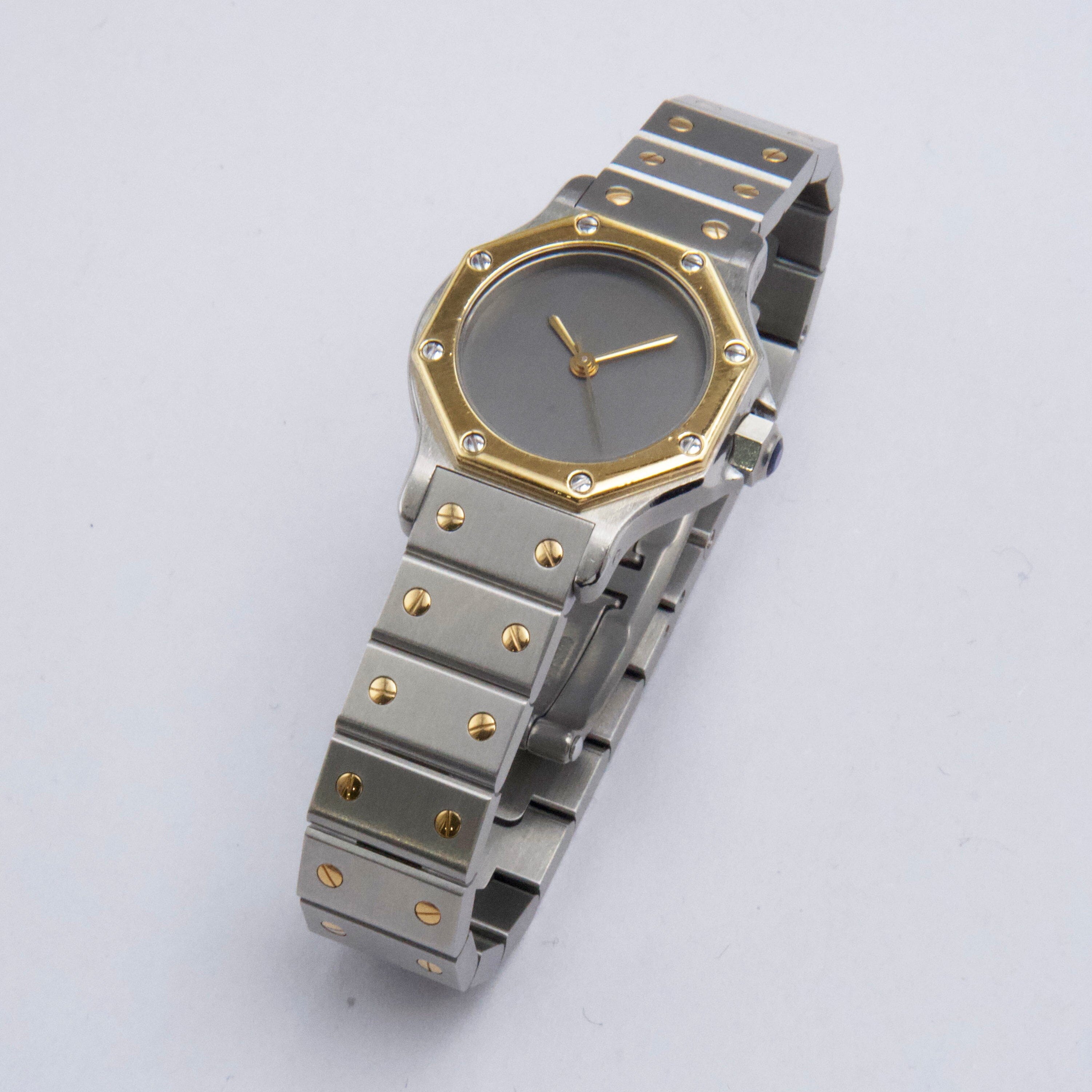 Cartier Santos Octagon 0907 Two Tone Ladies Watch | Phigora