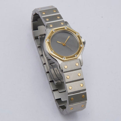 Cartier Santos Octagon 0907 Two Tone Ladies Watch - Watches