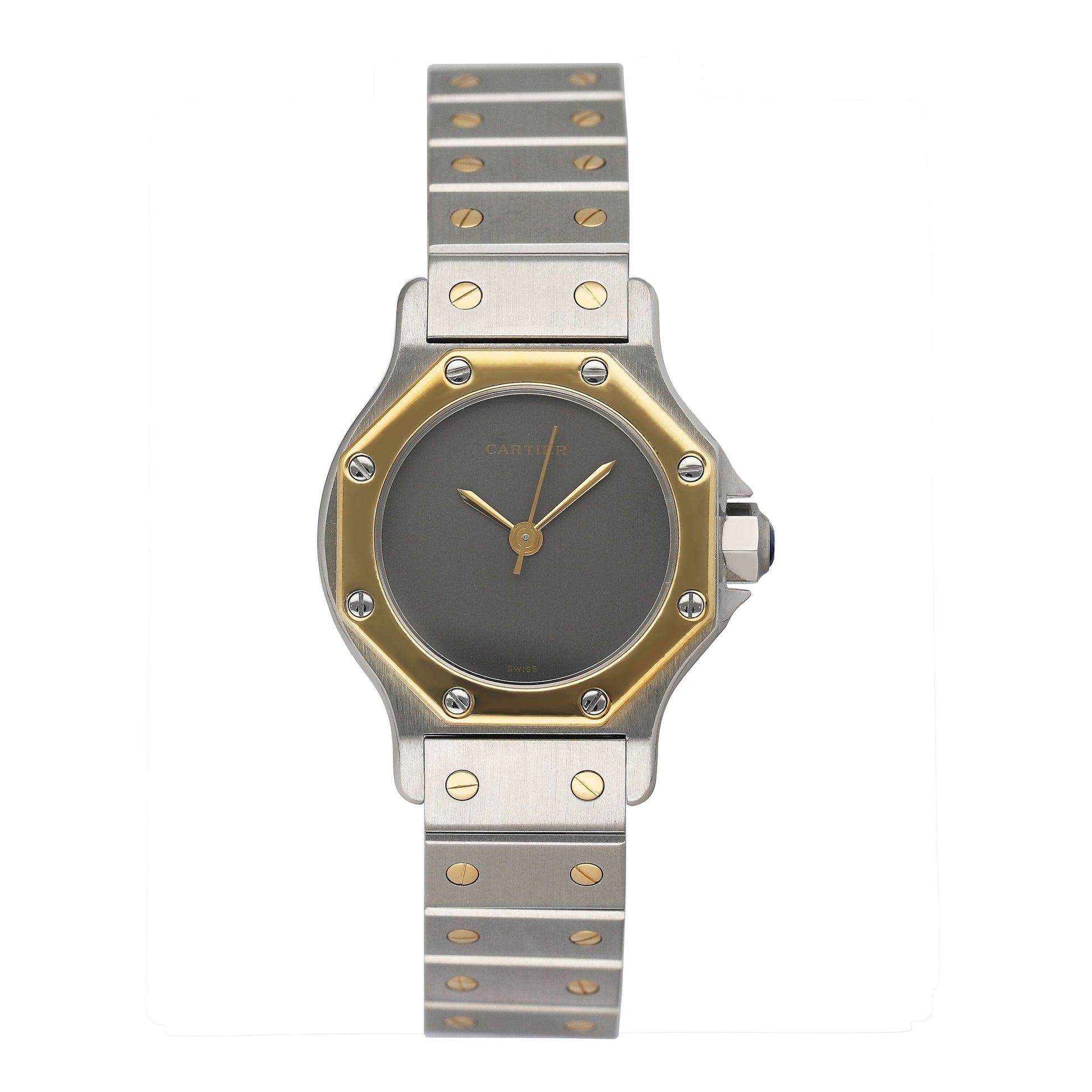 Cartier Santos Octagon 0907 Two Tone Ladies Watch - Watches