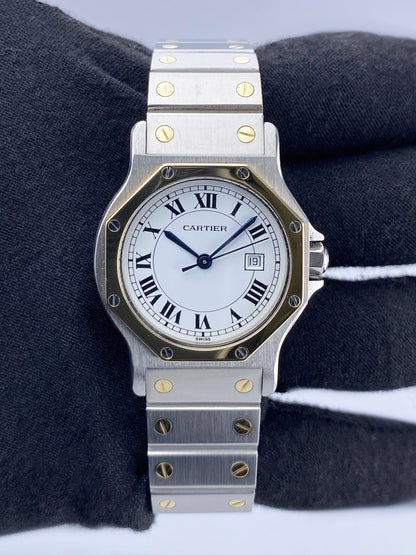 Cartier Santos Octagon 2966 Two Tone Ladies Watch - Watches