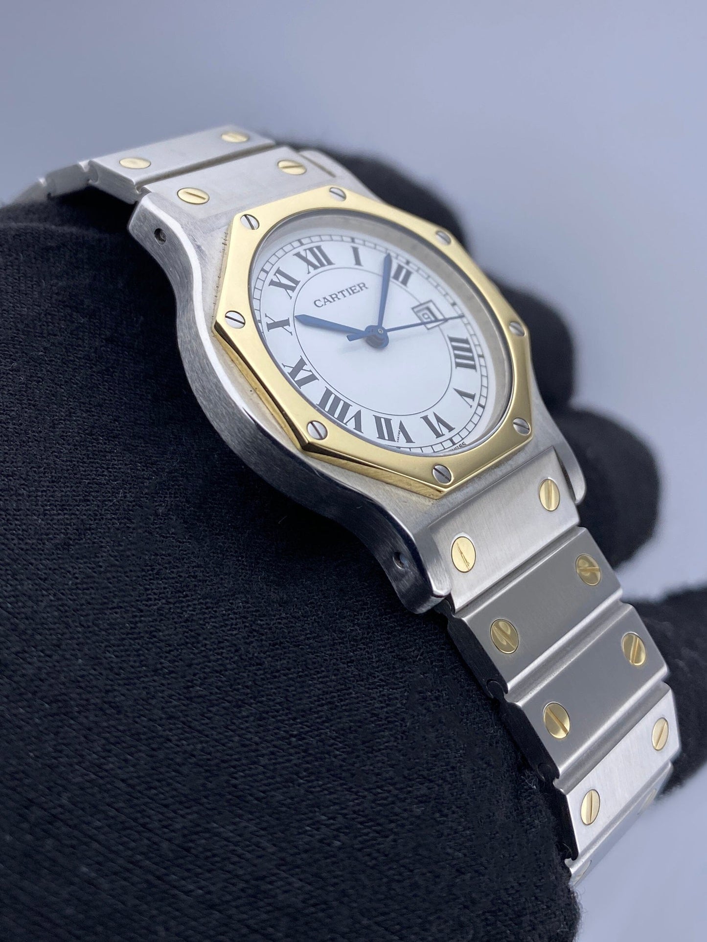 Cartier Santos Octagon 2966 Two Tone Ladies Watch - Watches