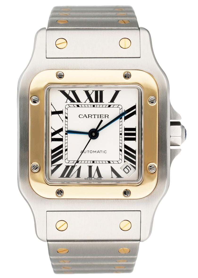Cartier Santos W20099C4 Two-Tone Mens Watch Box Papers - Virtual