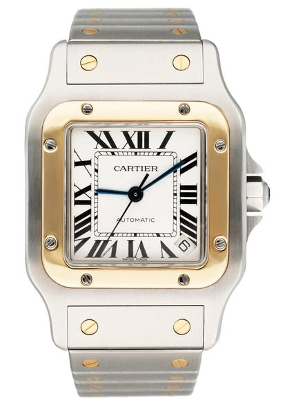 Cartier Santos W20099C4 Two-Tone Mens Watch Box Papers - Virtual
