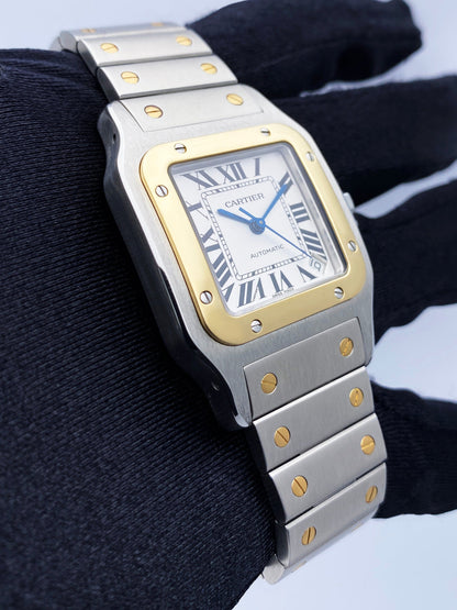 Cartier Santos W20099C4 Two-Tone Mens Watch Box Papers - Virtual