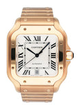 Cartier Santos WGSA0018 Large Rose Gold Mens Watch Box Papers - Watches