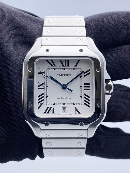 Cartier Santos WSSA0018 Large Size Mens Watch Box Papers - Watches