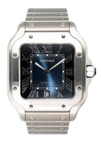Cartier Santos WSSA0030 Blue Dial Mens Watch Box Papers - Wristwatch