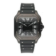 Cartier Santos WSSA0039 Large Black Dial Mens Watch Box Papers - Watches