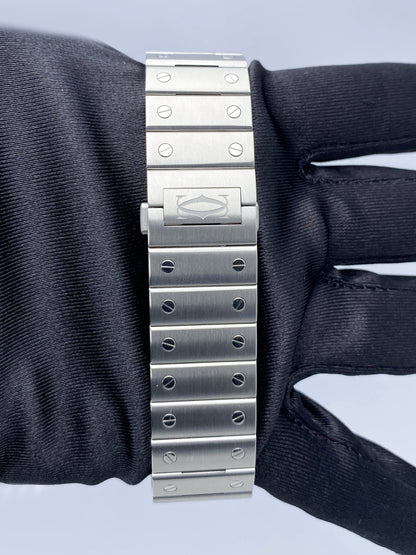 Cartier Santos WSSA0047 Grey Dial Mens Watch Box Papers - Watches