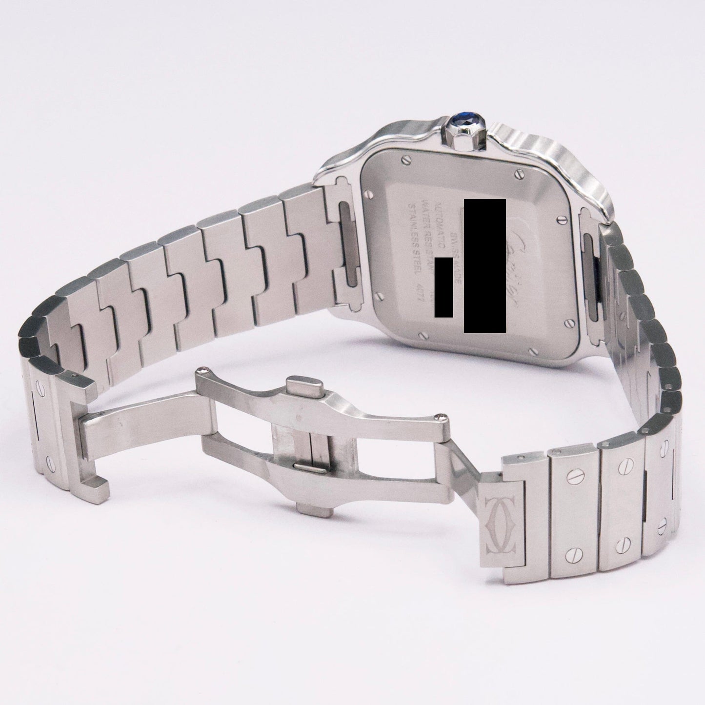 Cartier Santos WSSA0062 Green Dial Mens Watch Box Papers - Watches