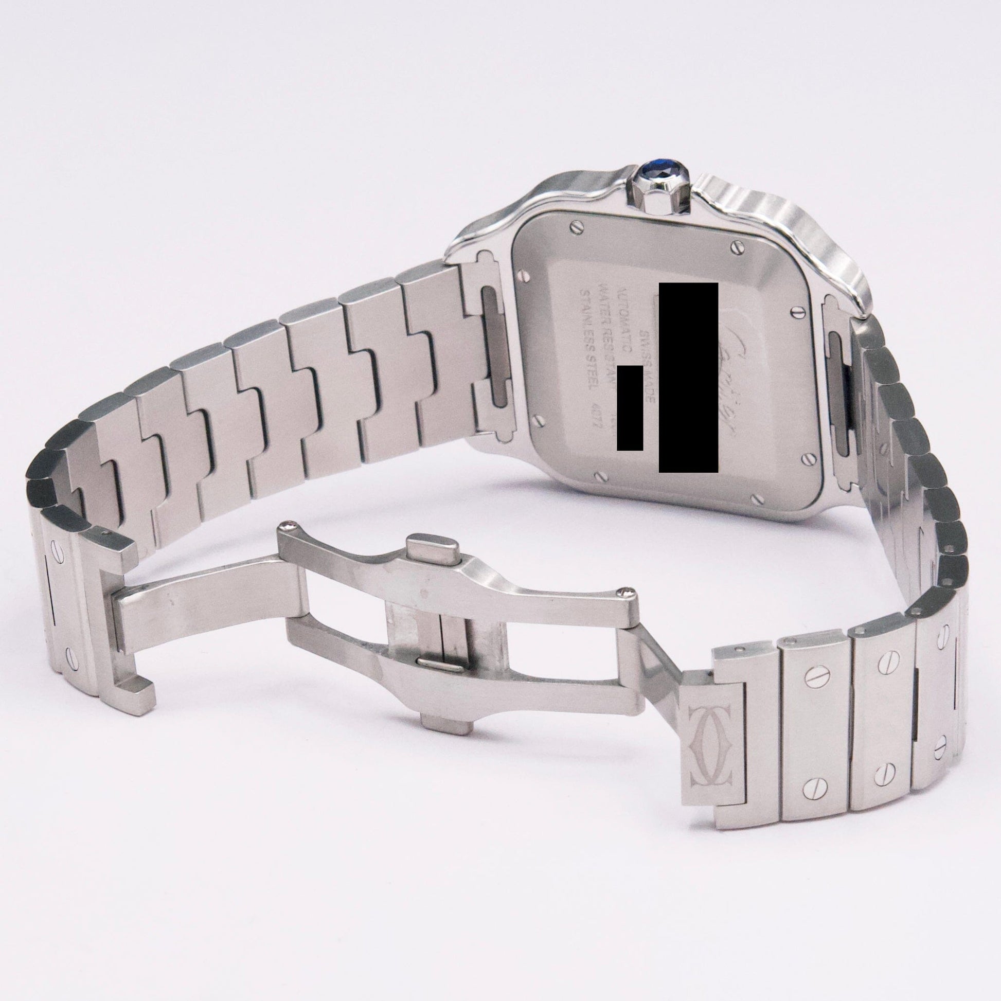 Cartier Santos WSSA0062 Green Dial Mens Watch Box Papers - Watches