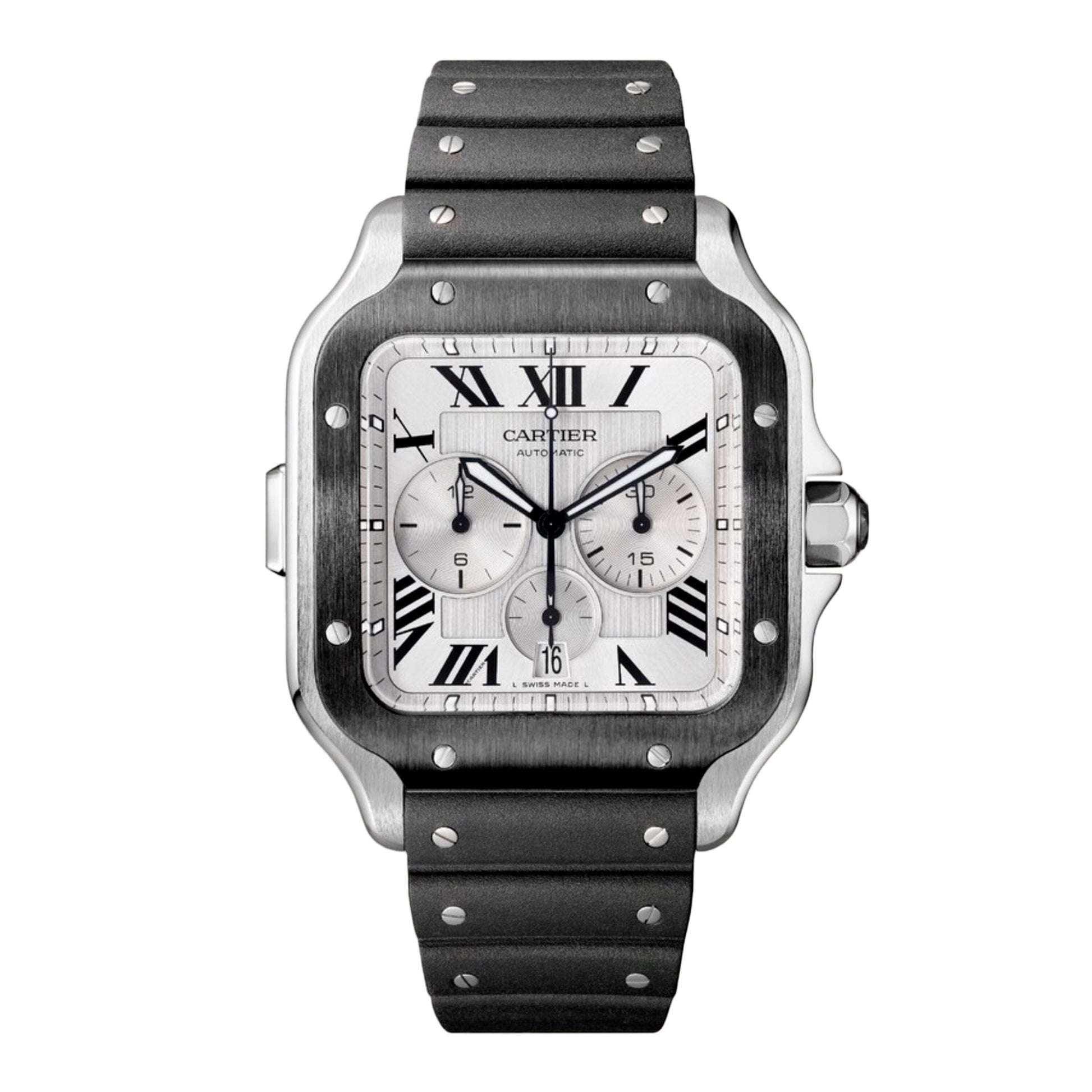 Cartier Santos XL WSSA0017 Chronograph Mens Watch Box Papers - Watches