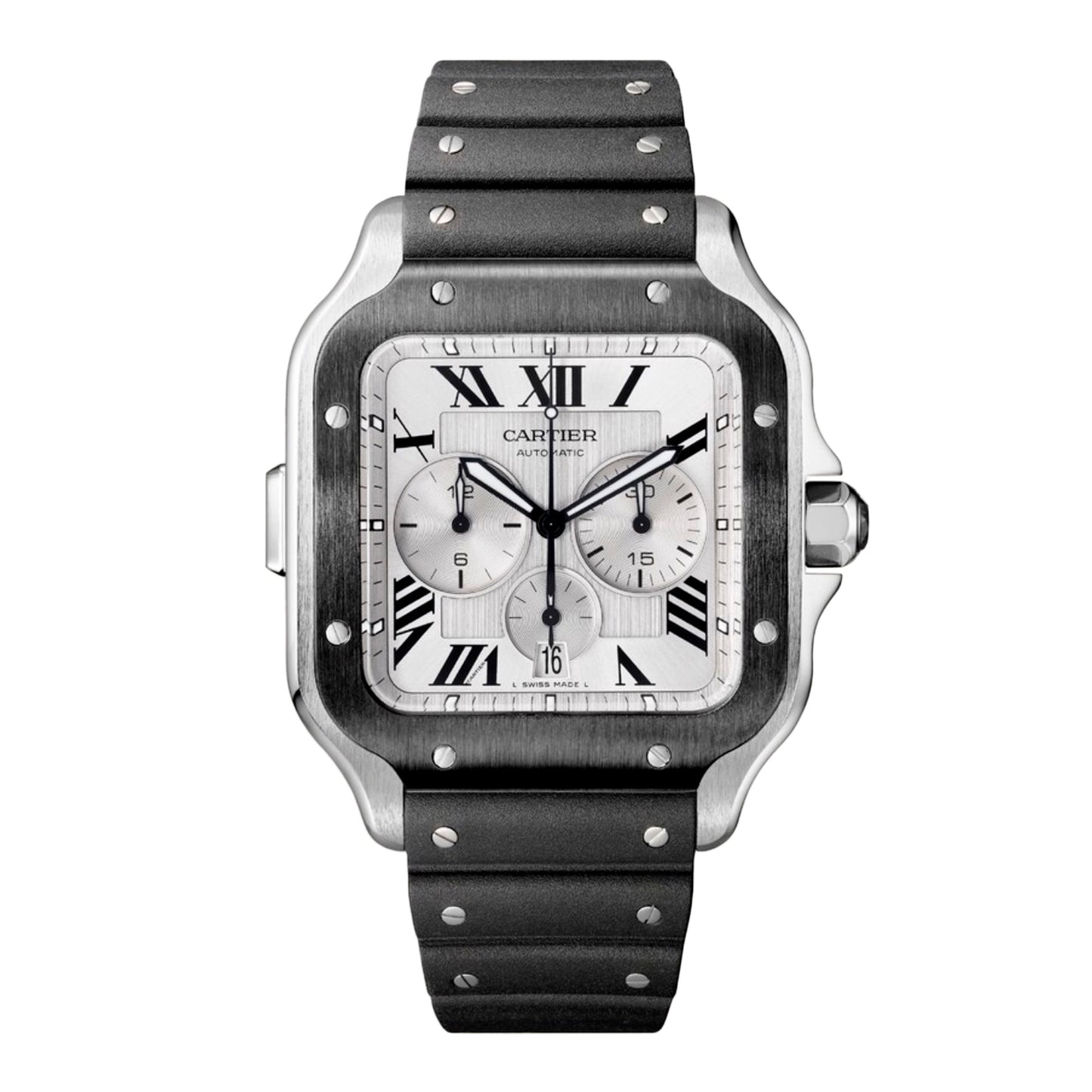 Cartier Santos XL WSSA0017 Chronograph Mens Watch Box Papers