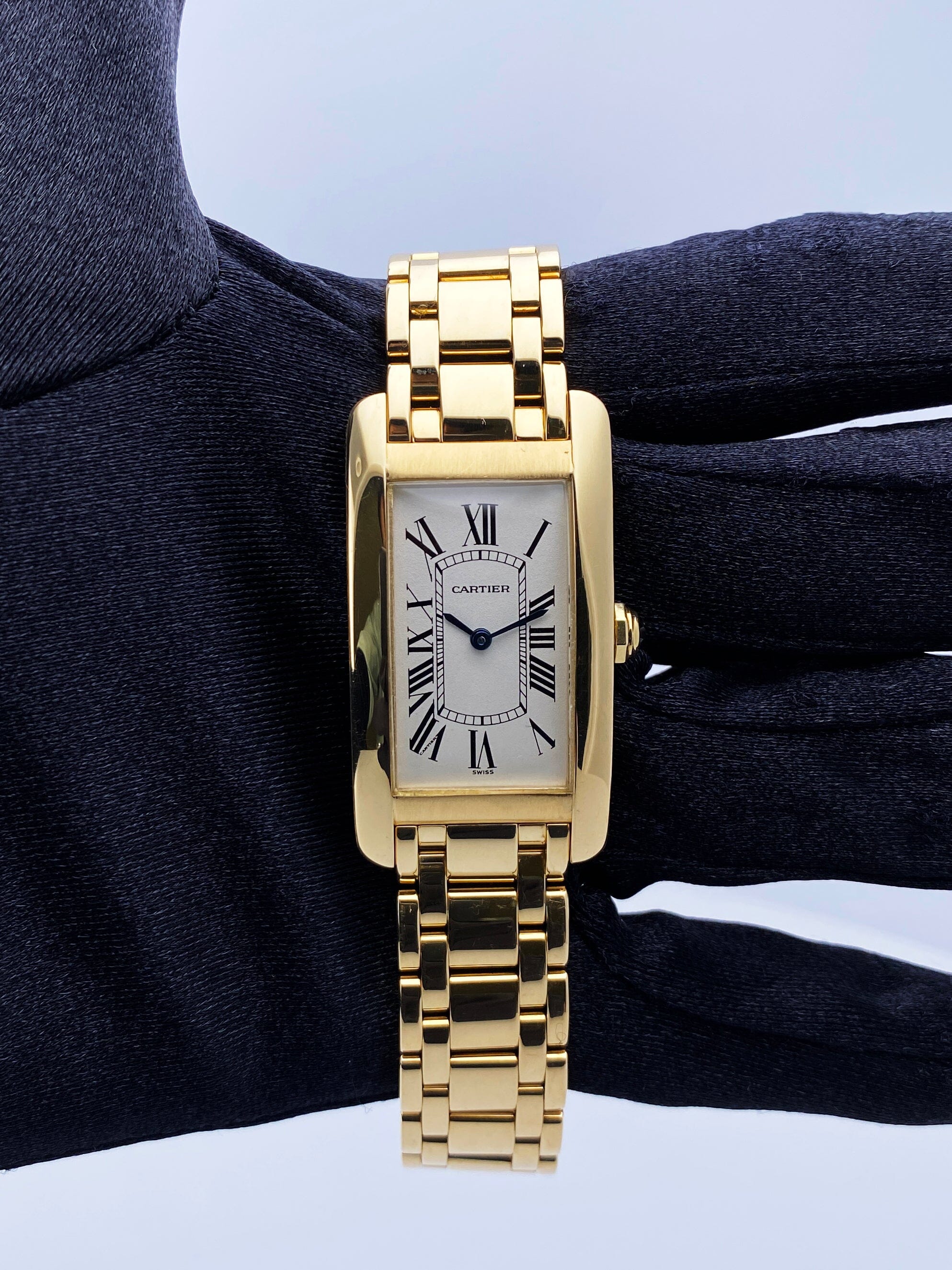 Cartier Tank Americaine 1721 Midsize 18K Yellow Gold Watch – Phigora