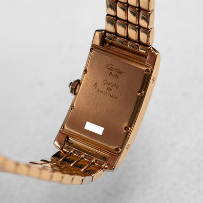 Cartier Tank Americaine 811904 18K Yellow Gold Mens Watch - Watches
