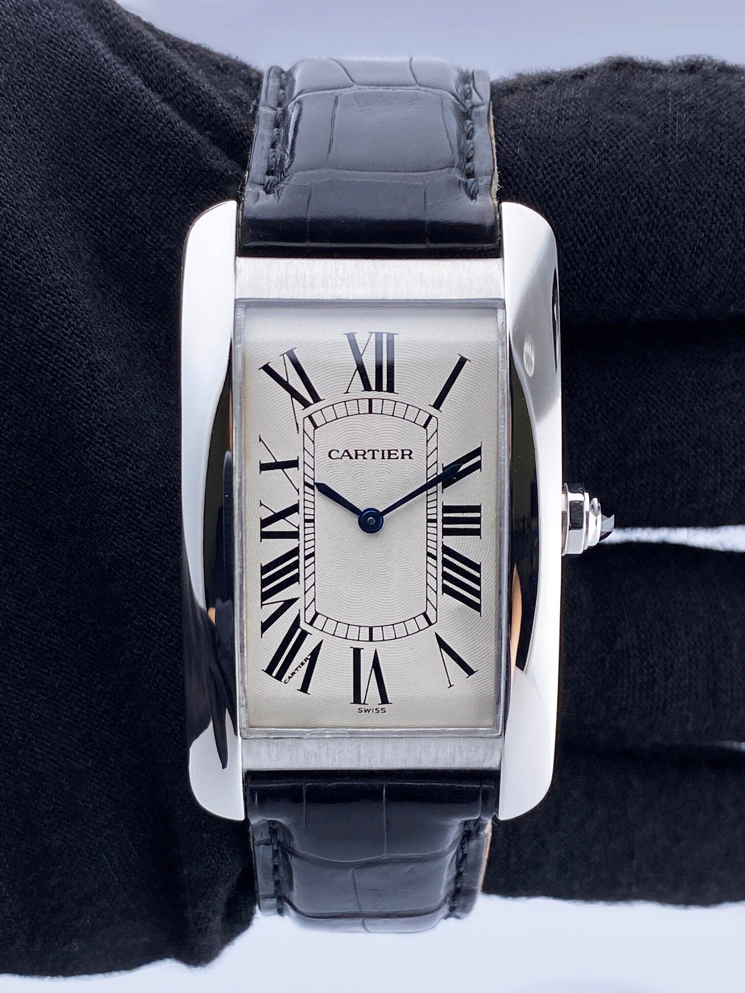 Cartier Tank Americaine Large W2601651 Platinum Mens Watch – Phigora