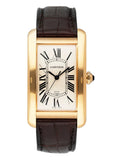 Cartier Tank Americaine Large W2603156 18K Yellow Gold Mens Watch - Watches