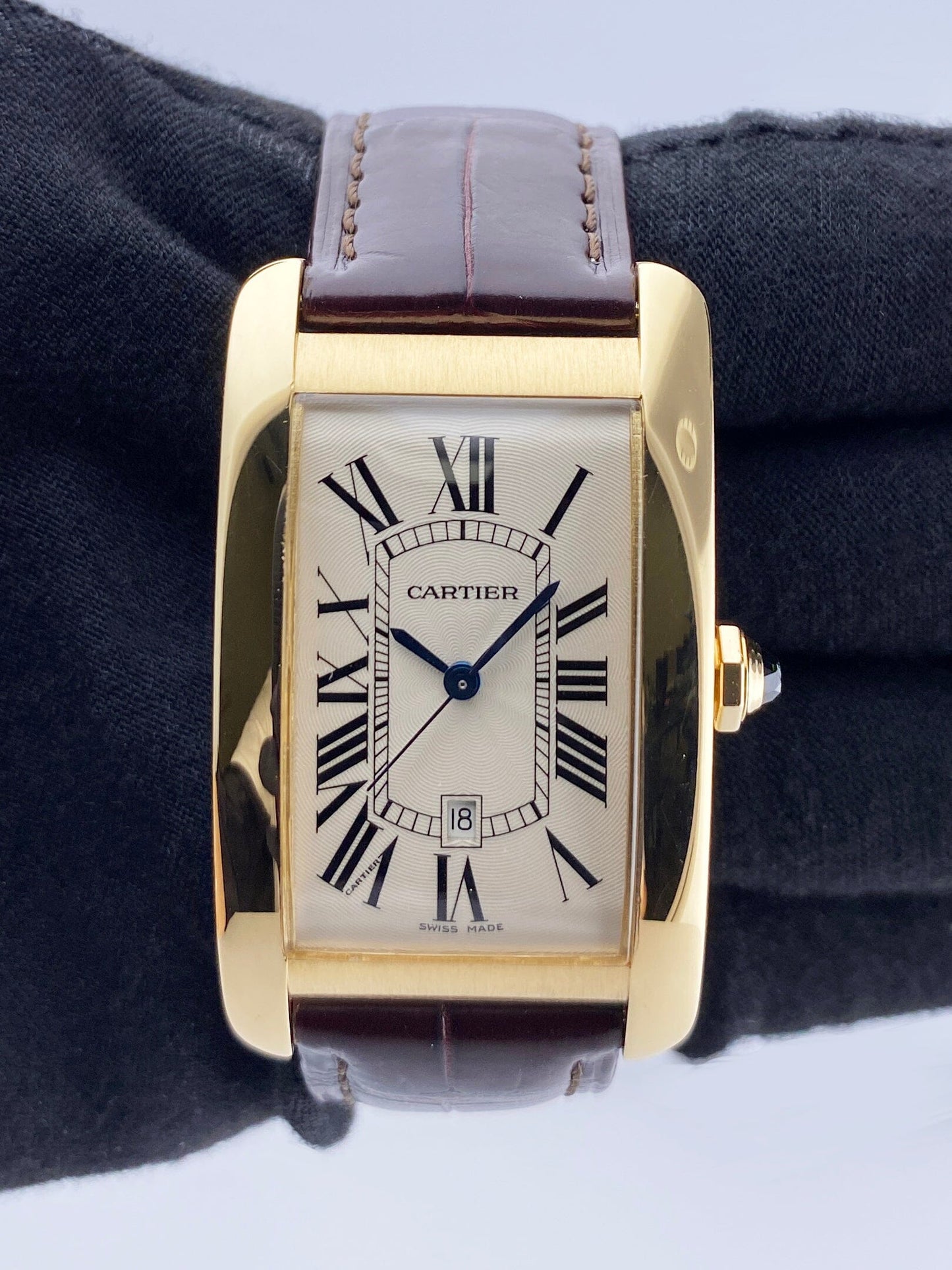 Cartier Tank Américaine W2603156 Off-White Dial Mens Watch - Watches