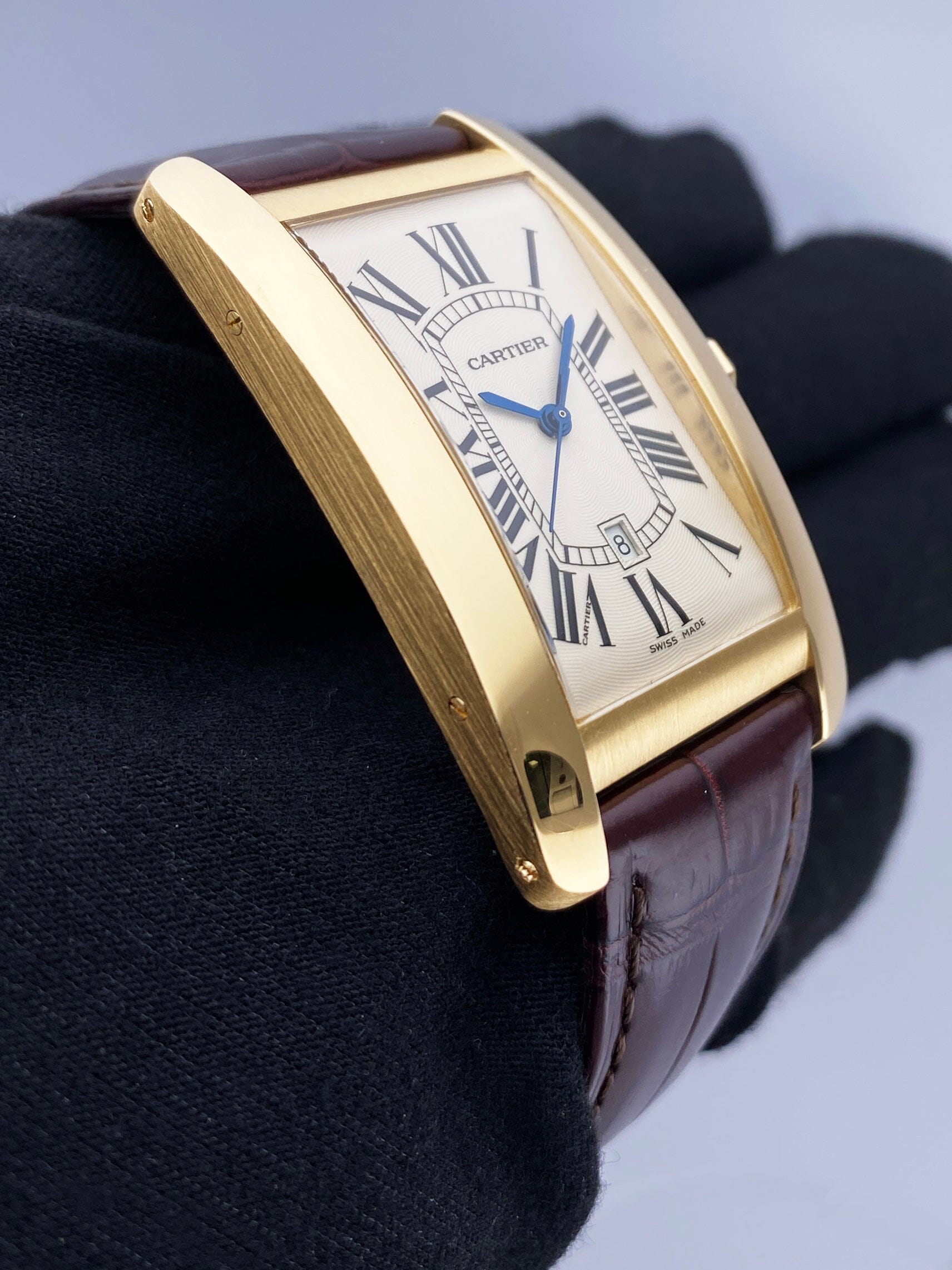 Cartier Tank Américaine W2603156 Off-White Dial Mens Watch - Watches