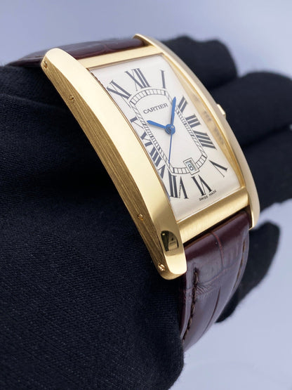 Cartier Tank Américaine W2603156 Off-White Dial Mens Watch - Watches