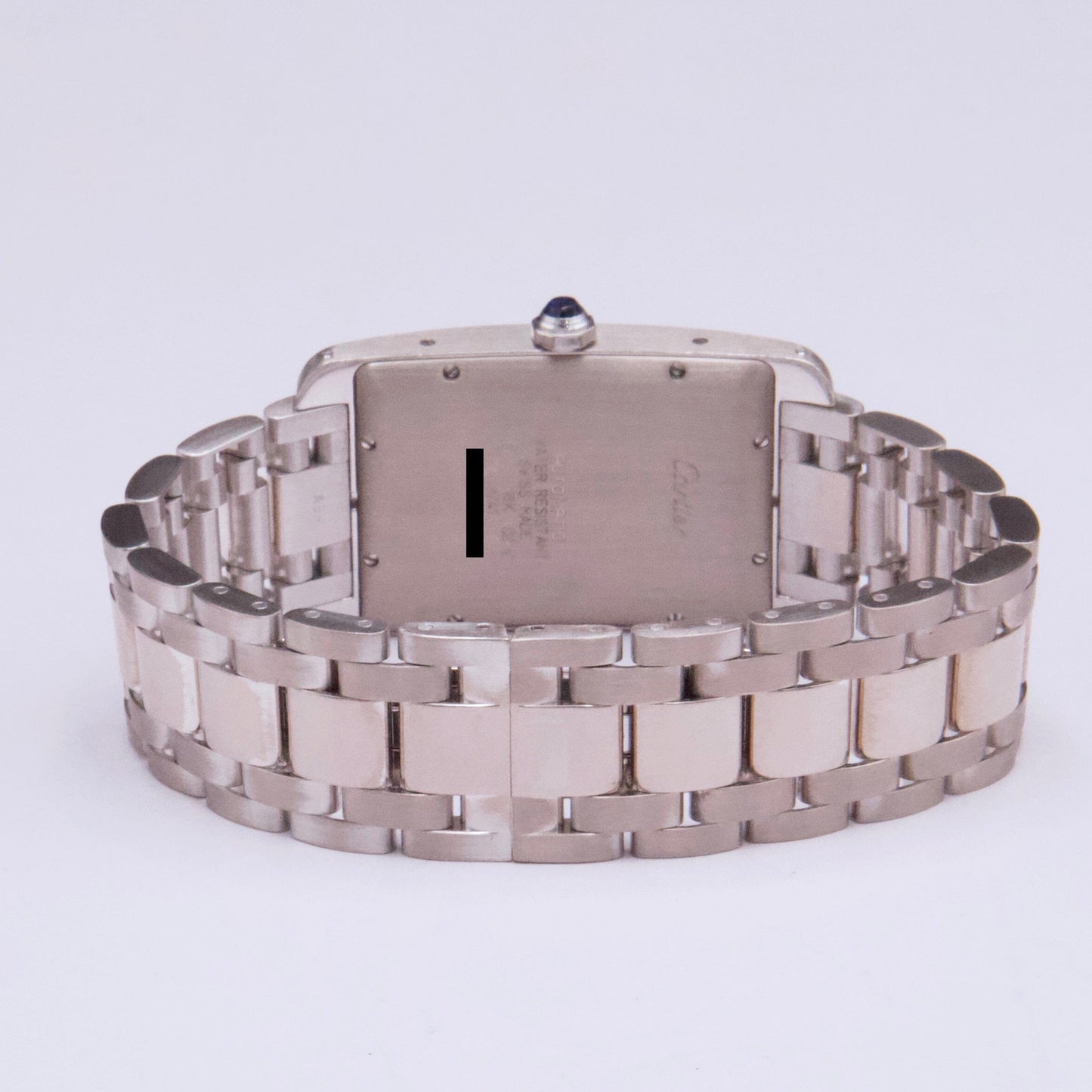 Cartier Tank Americaine Large W2603256 18K White Gold Mens Watch - Watches