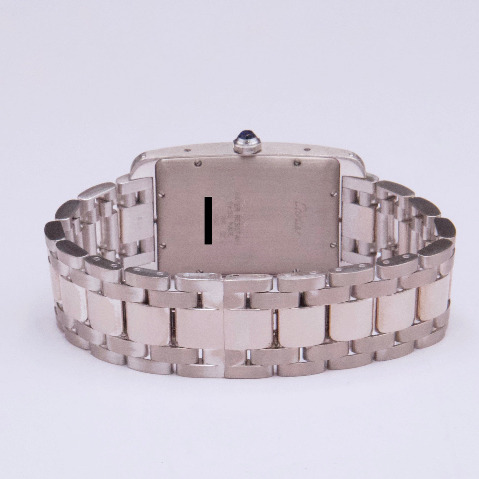 Cartier Tank Americaine Large W2603256 18K White Gold Mens Watch - Watches