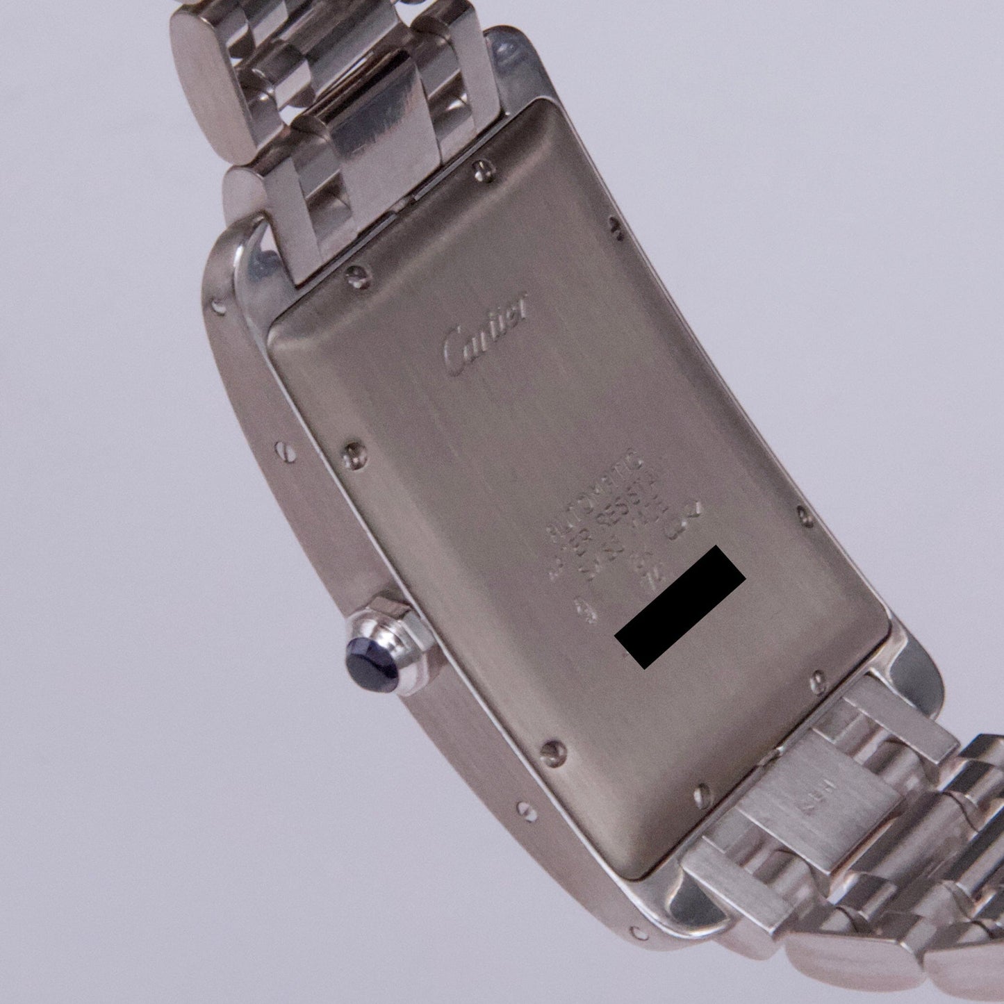 Cartier Tank Americaine Large W2603256 18K White Gold Mens Watch - Watches