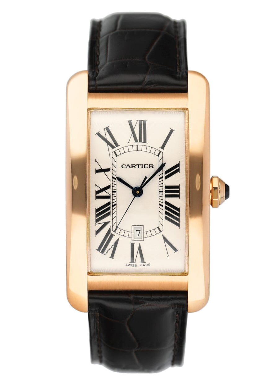 Cartier Tank Americaine Large W2609156 18K Rose Gold Watch - Watches