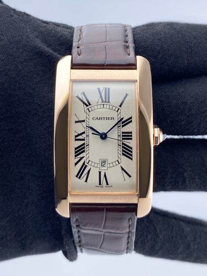 Cartier Tank Americaine Large W2609156 18K Rose Gold Watch - Watches