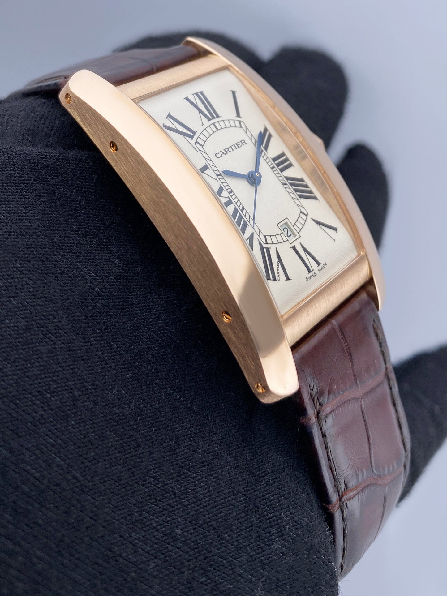 Cartier Tank Americaine Large W2609156 18K Rose Gold Watch - Watches