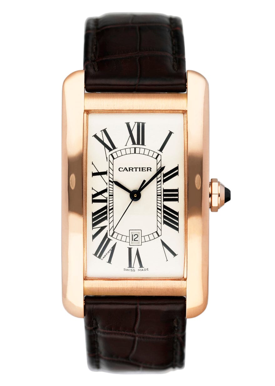 Cartier Tank Americaine Large W2609156 18K Rose Gold Watch - Watches