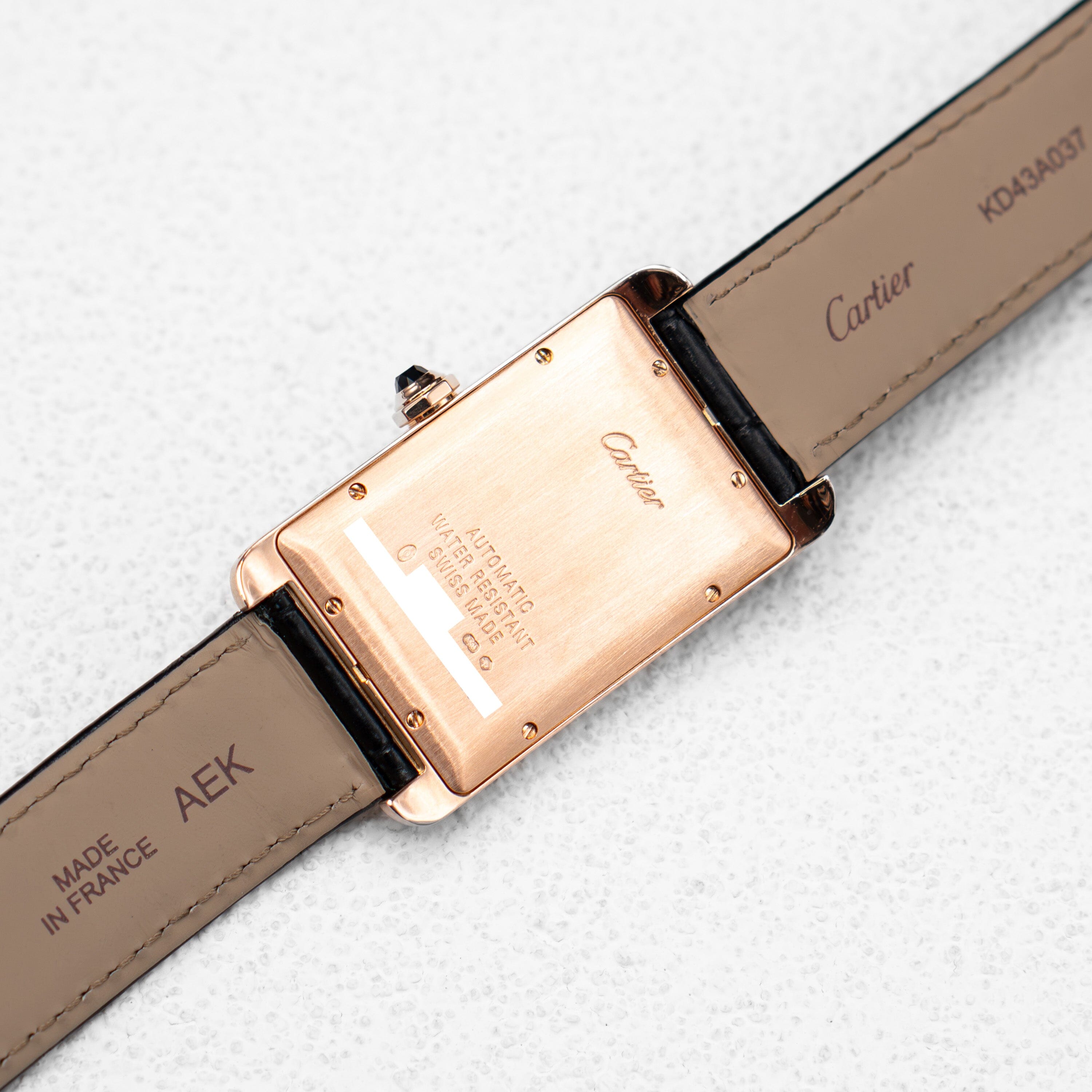 Cartier Tank Americaine Large W2609156 18K Rose Gold Watch Box