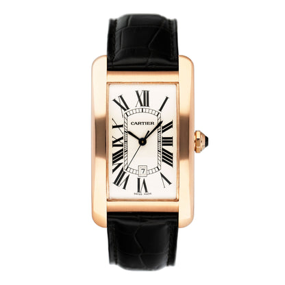 Cartier Tank Americaine Large W2609156 18K Rose Gold Watch Box Papers