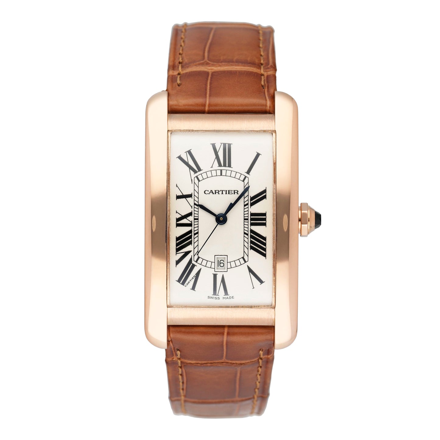 Cartier Tank Americaine Large W2609156 18K Rose Gold Watch Box Papers