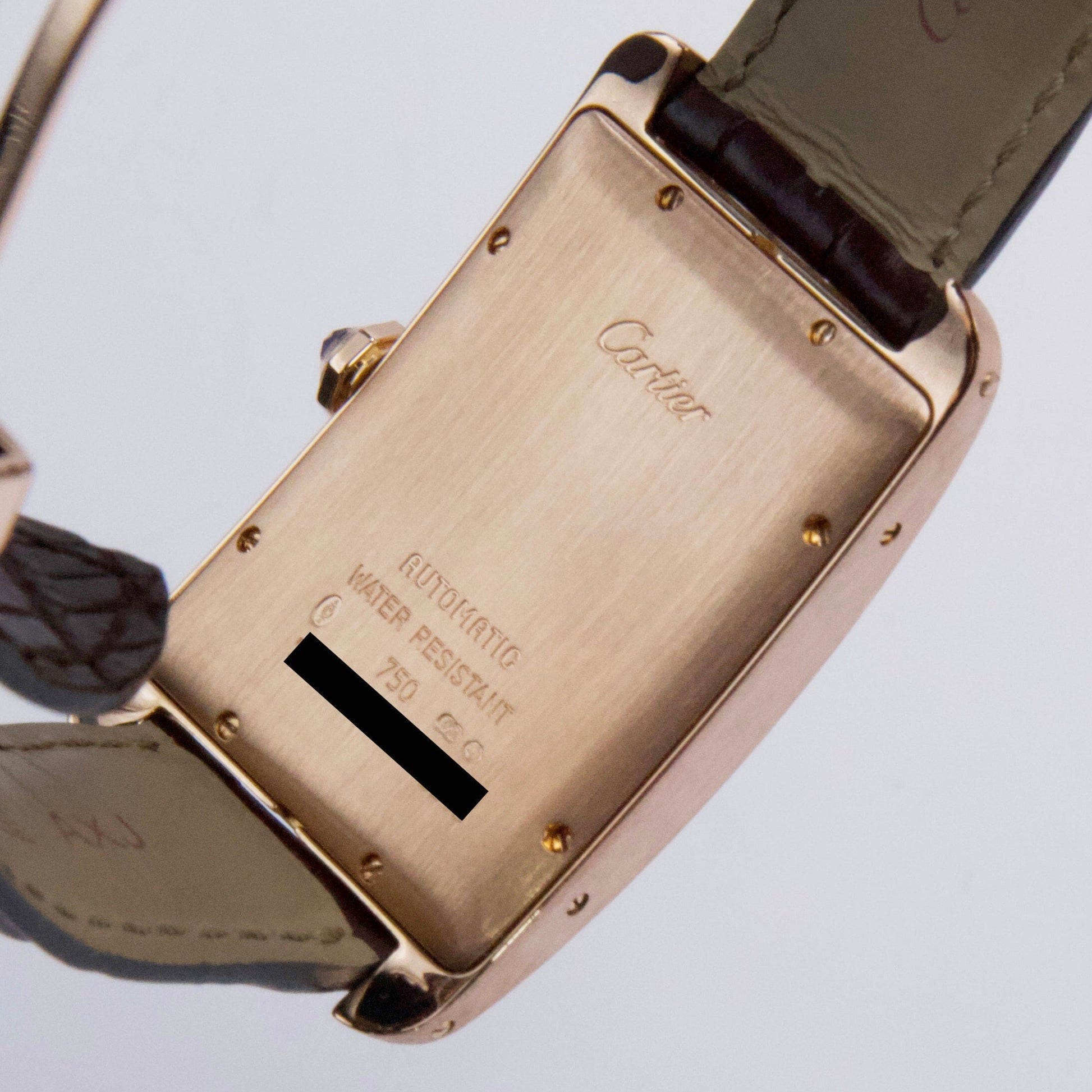 Cartier Tank Americaine Large W2609156 18K Rose Gold Watch Box Papers - Watches