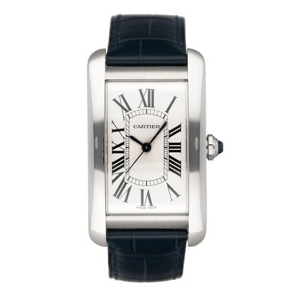 Cartier Tank Americaine Large WSTA0018 Steel Mens Watch Box Papers