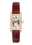 Cartier Tank Americaine Mini WB710014 18K Rose Gold Ladies Watch - Watches
