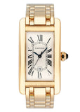Cartier Tank Americaine W26035K2 18K Yellow Gold Watch - Wristwatch