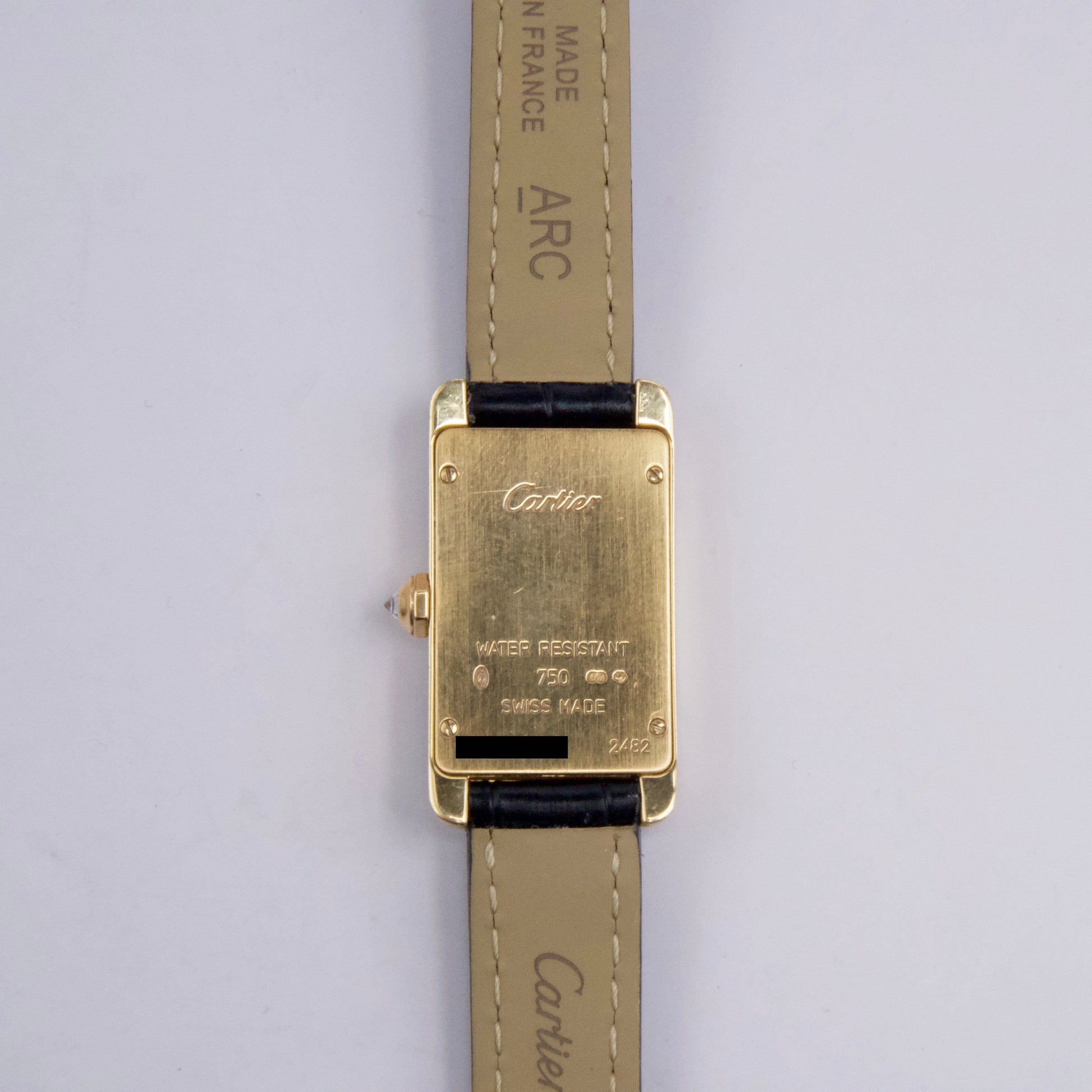 Cartier Tank Americaine WB701251 18K Yellow Gold Ladies Watch Box Papers - Watches