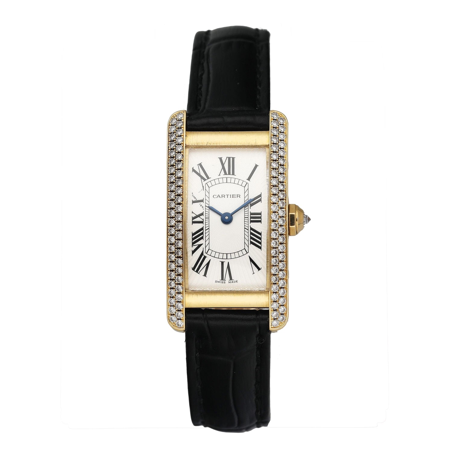 Cartier Tank Americaine WB701251 18K Yellow Gold Ladies Watch Box Papers - Watches