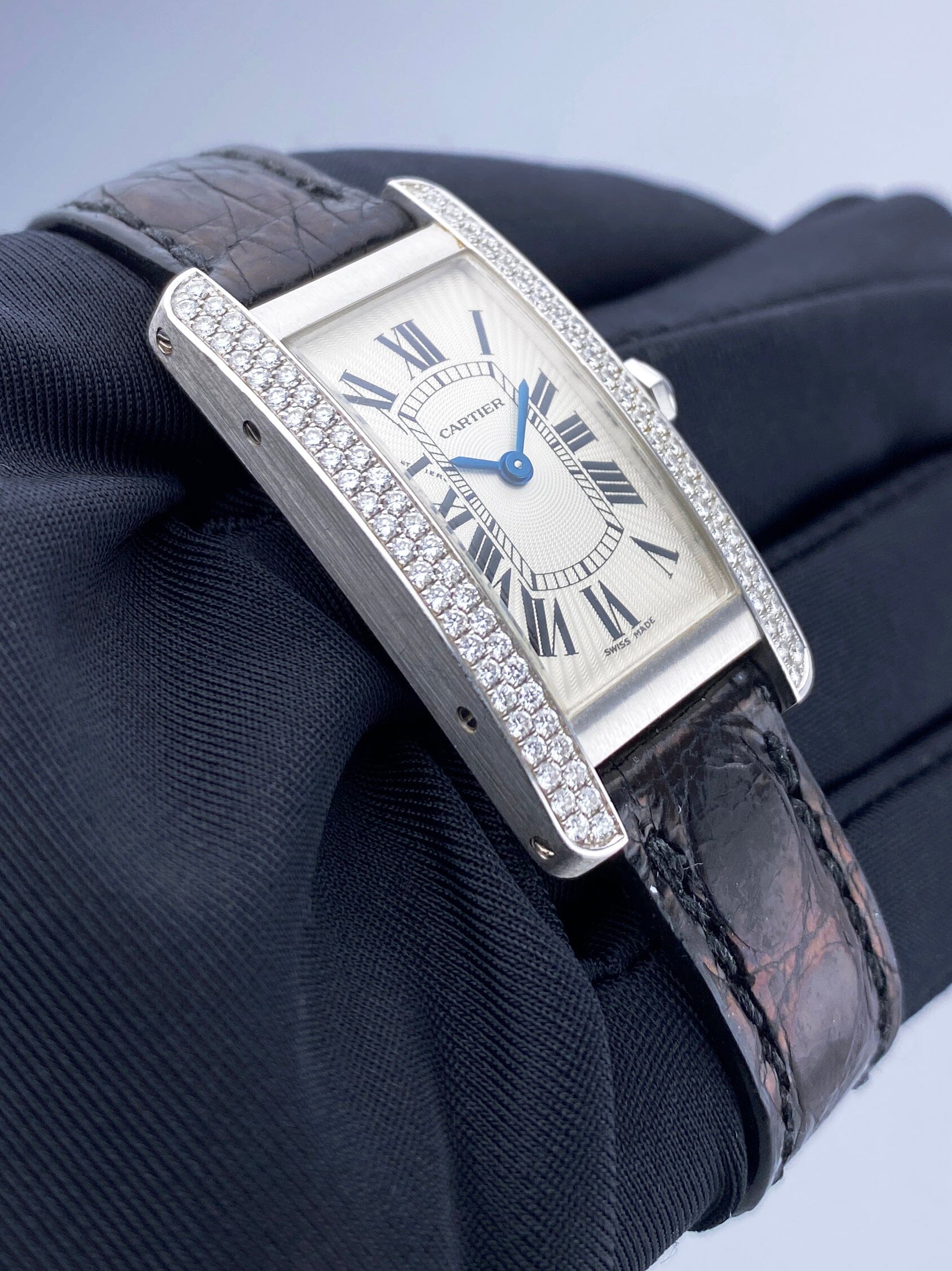 カルティエ 腕時計 WB701851 WB701851 シルバー Cartier（カルティエ）タンクアメリカンSM ベゼル