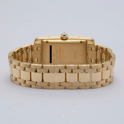Cartier Tank Americaine WB7057K2 Diamond 18K Yellow Gold Ladies Watch - Watches