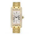 Cartier Tank Americaine WB7057K2 Diamond 18K Yellow Gold Ladies Watch - Watches