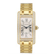 Cartier Tank Americaine WB7057K2 Diamond 18K Yellow Gold Ladies Watch - Watches
