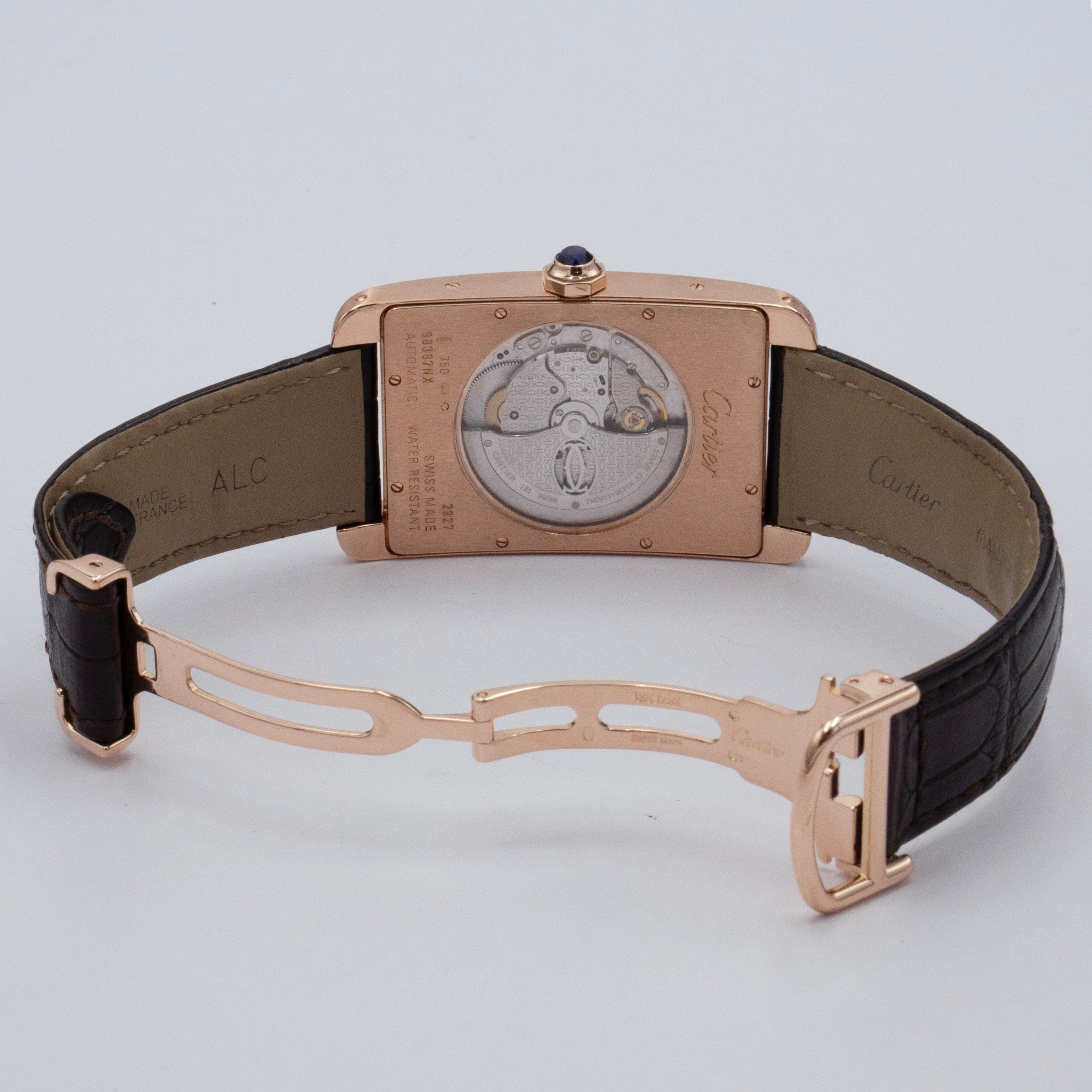 Cartier Tank Americaine XL W2609856 18K Rose Gold Mens – Phigora