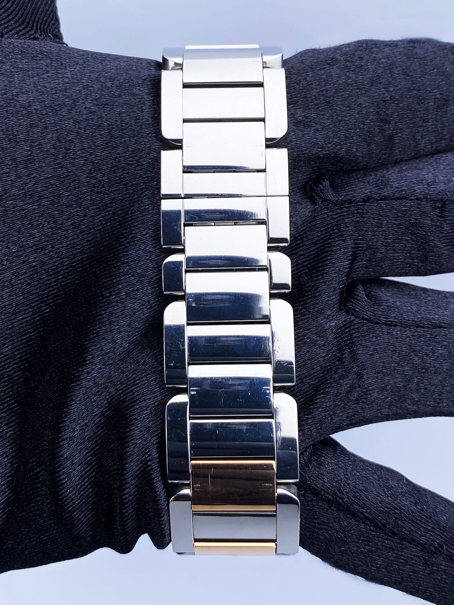 Cartier Tank Anglaise W5310007 Rose Gold & Stainless Steel Ladies Watch