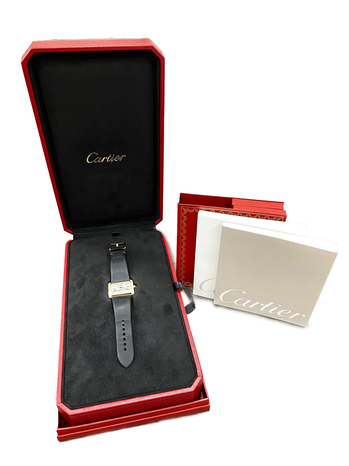 Cartier Tank Divan WA301036 Diamond Yellow Gold Ladies Watch Box Papers - Watches