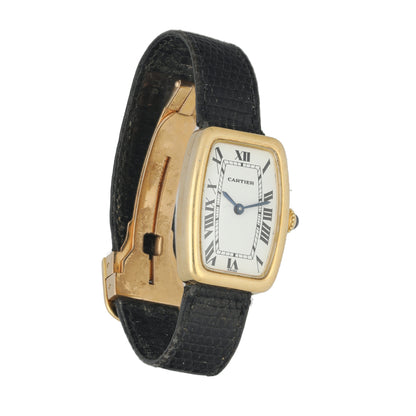 Cartier Tank Faberg Yellow Gold Rare Ladies Watch - Virtual