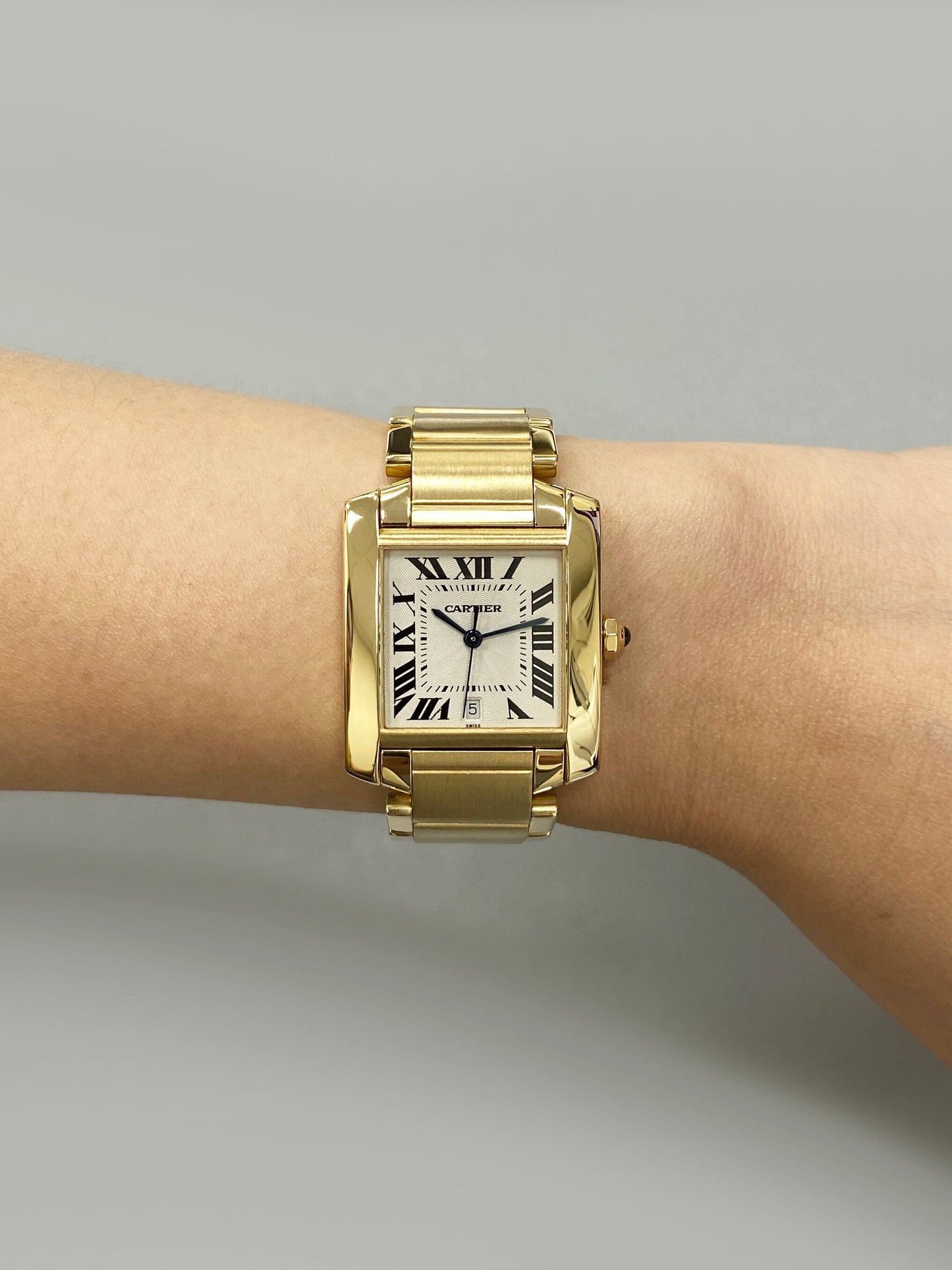 Cartier Tank Francaise 1840 18K Yellow Gold Mens Watch