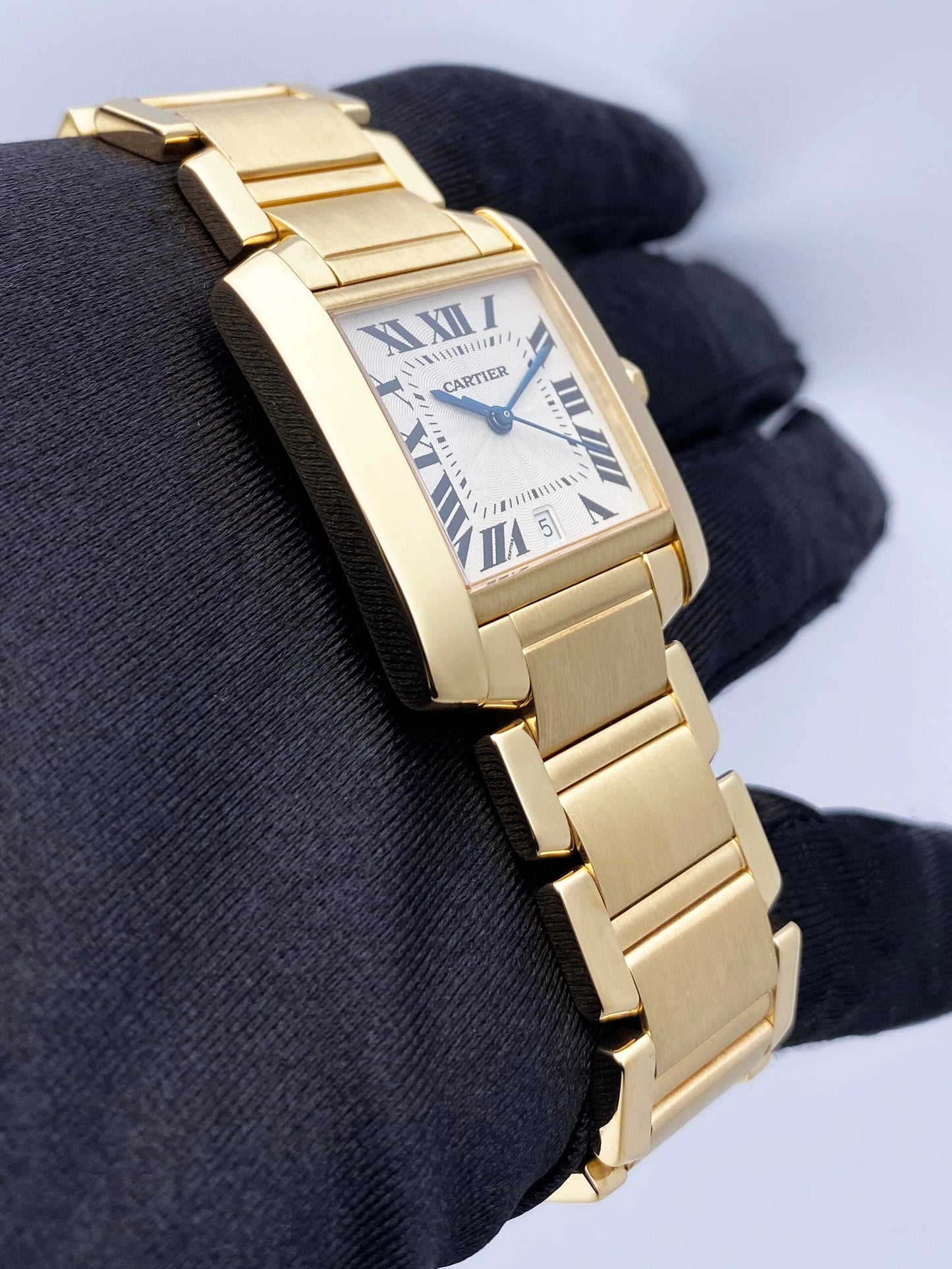 Cartier Tank Francaise 1840 18K Yellow Gold Mens Watch